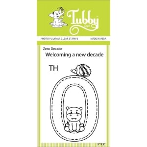 Tubby Photopolymer Clear Stamps - Zero Decade
