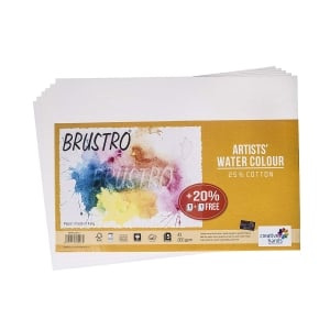 Brustro Artists Watercolour Paper (25% Cotton) - 200 gsm - A3