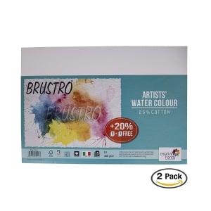 Brustro Artists Watercolour Paper (25% Cotton) - 300 gsm - A3