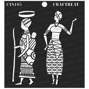 CrafTreat 6"x6" Stencil - Tribal Errands
