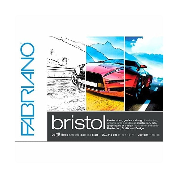Fabriano Bristol Glued Block A3