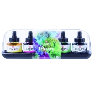 Talens Ecoline Liquid Watercolor Set - Primary (Set of 5)