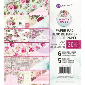 Prima - Misty Rose - 6x6 Paperpack (30 double sided sheets)
