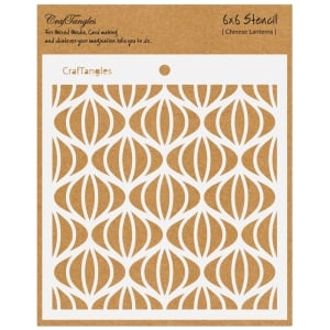 CrafTangles 6"x6" Stencil - Chinese Lanterns