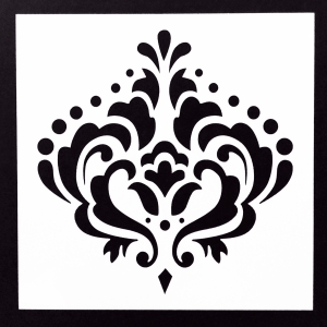 Stencil - Large Damask (5 by 5 inch)