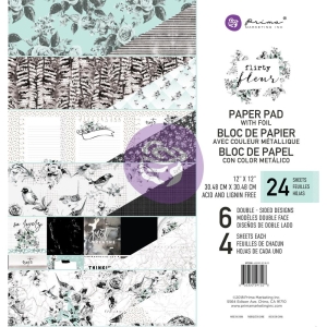Prima - Flirty Fleur - 12x12 Paperpack (24 double sided sheets)