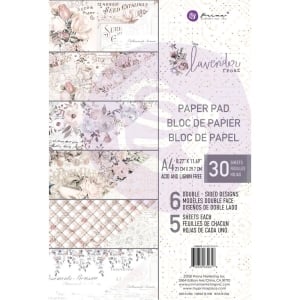Prima - Lavendar Frost - A4 Paperpack (30 double sided sheets)