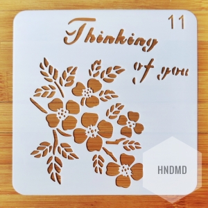 Stencil - Thinking of You (5 by 5 inch)