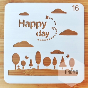 Stencil - Trees (5 by 5 inch)