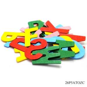 Colored Wooden Alphabets (A to Z)