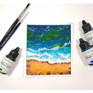 BeachWatercolorpainting