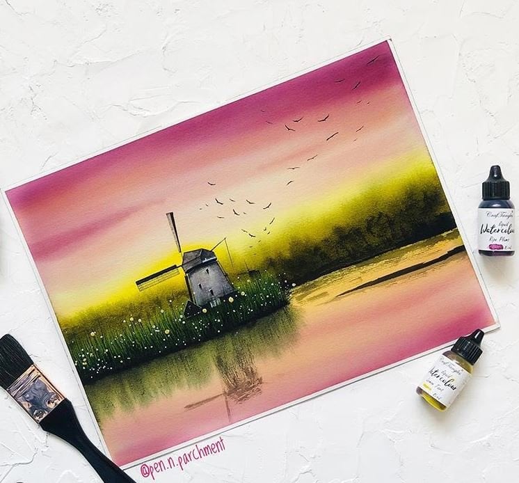 Pen_n_Parchment_CrafTangles_watercolor_July_2020_1