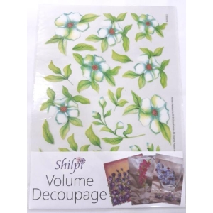 Shilpi Transparent Sospeso / Volume Decoupage Sheet - White Hellobore