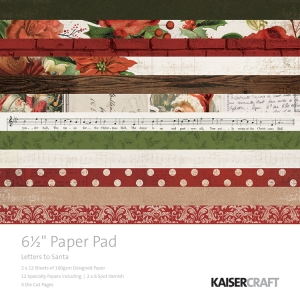 KaiserCraft paper pad - Letters to Santa (6.5 by 6.5 inch) - 40 sheets
