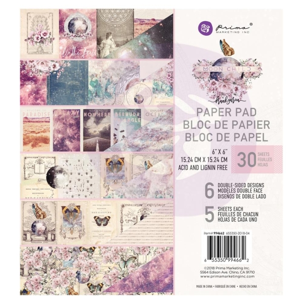 Prima - Moon Child - 6by6 Paperpack (30 double sided sheets)