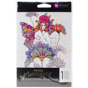 Prima Marketing Princesses Cling Stamp 5"X7" - Anastasia