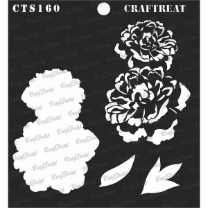 CrafTreat Layered Stencil - 2 Step Peony