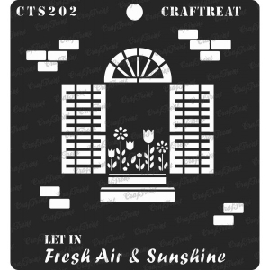 CrafTreat 6"x6" Stencil - Fresh Air and Sunshine