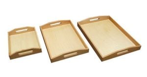 Wooden Tray for Decoupage (Set of 3)