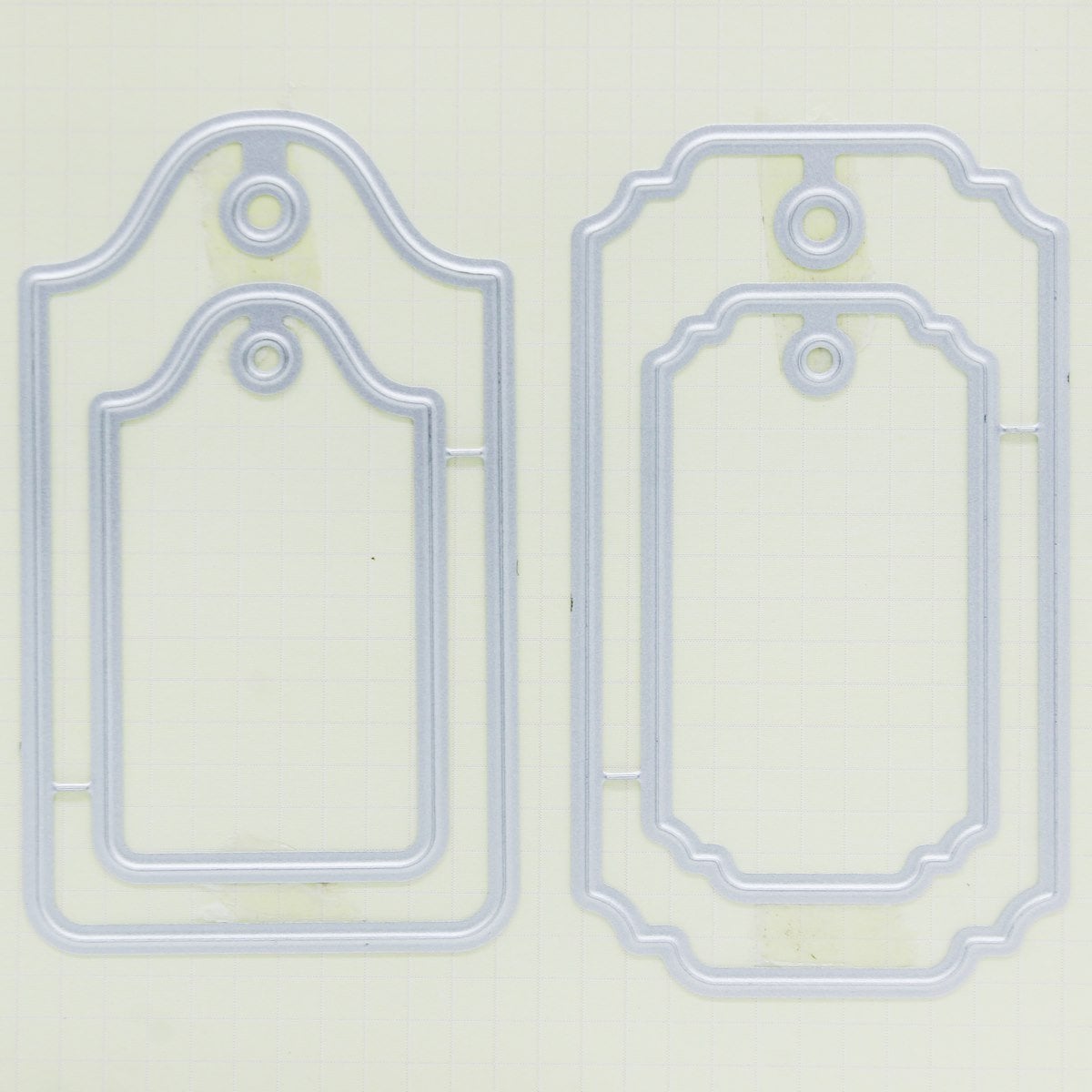 Steel Dies - Tag Dies (Set of 4) JMD372 Tag metal cutting dies Steel Dies - Tag Dies (Set of 4)