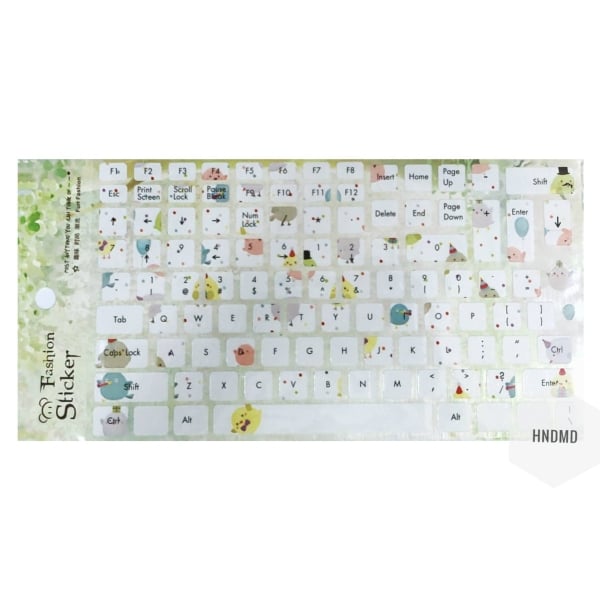 Keyboard Stickers - Colorful Birds