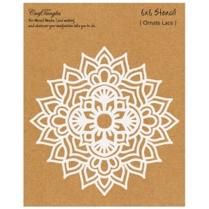 CrafTangles 6"x6" Stencil - Ornate Lace