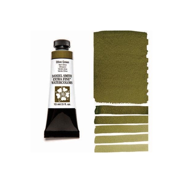Daniel Smith Extra fine watercolors 15 ml tube - Olive Green