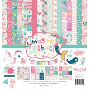EchoPark paper pad - Imagine That Girl Collection Kit (12 by 12 inch)