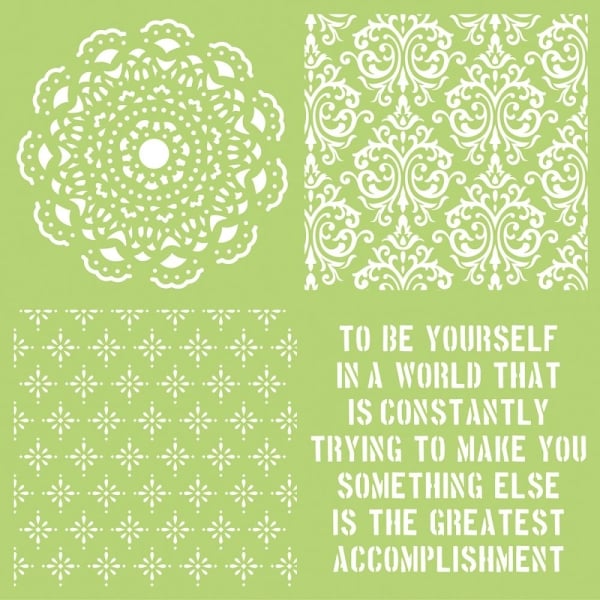 Kaisercraft Designer Template 12"X12" - Be Yourself