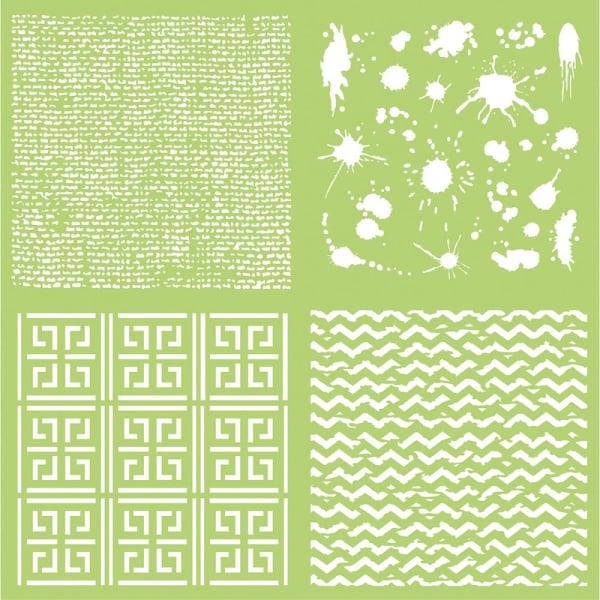 Kaisercraft Designer Template 12"X12" - Textures