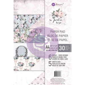 Prima Marketing Double-Sided Paper Pad A4 30/Pkg - Poetic Rose, 6 Designs/5 Each