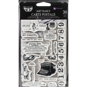 Prima Art Daily Planner Cling Stamps - Carte Postale