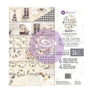 Prima - Spring Farmhouse - 12x12 Paperpack (24 double sided sheets)