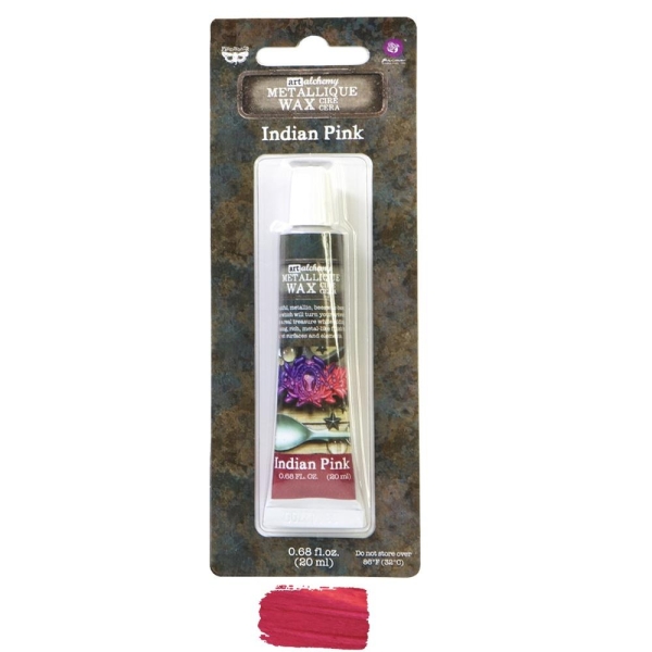 Finnabair Prima Art Alchemy Matte Wax .68 Fluid Ounce - Indian Pink