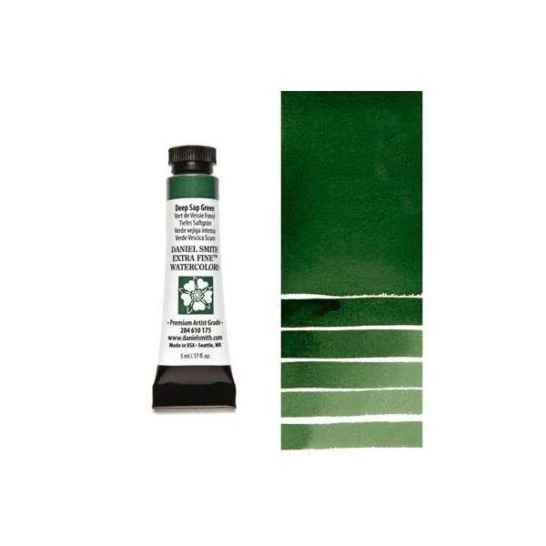 Daniel Smith Extra fine watercolors 5 ml tube - Deep Sap Green