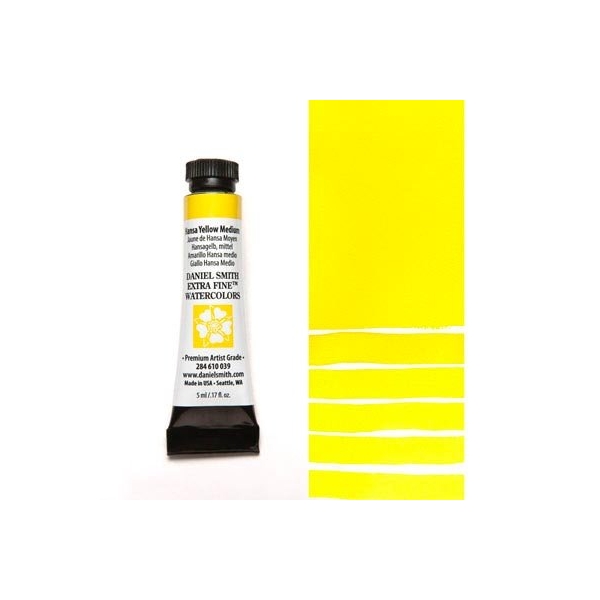 Daniel Smith Extra fine watercolors 5 ml tube - Hansa Yellow Medium