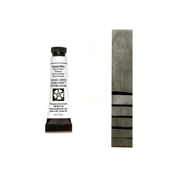 Daniel Smith Extra fine watercolors 5 ml tube - Titanium White