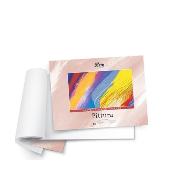 Campap Acrylic painting paper pad (cold pressed, pittura) (A3 size)