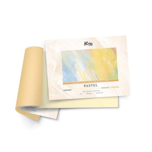 Campap Pastel soft colour paper book (Mix 6 colours, Tiziano) (A3 size)