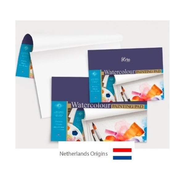 Campap 4 side glued Watercolour painting pad, 100% cotton acid free (A4 size)