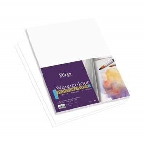 Campap 300 gsm, Watercolour paper pack (100% Cellulose cold pressed ) - A1 size