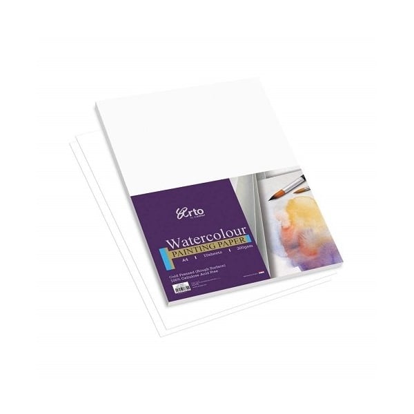 Campap 300 gsm, Watercolour paper pack (100% Cellulose cold pressed ) - A1 size