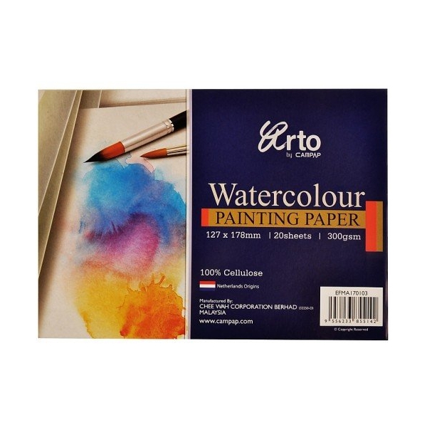 Campap Watercolour Paperpack ( 100 % Cellulose) 127 by 178 mm