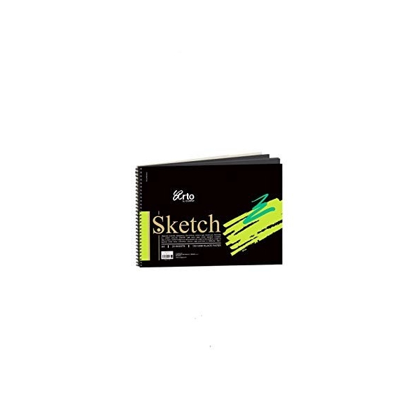 Campap Wire-O Black sketch book (A4 size)