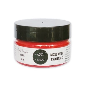 CrafTangles mixed media Essentials - Art Waxes - Coral (50 ml)