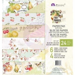 Prima - Fruit Paradise - 12x12 Paperpack (24 double sided sheets)