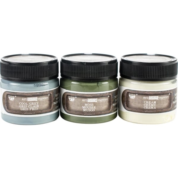 Prima Finnabair Art Extravagence Texture Fantasy Paste 50ml 3/Pkg - Old walls