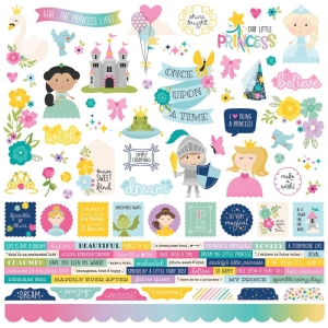 Simple Stories Sticker - Little Princess 12"X12"