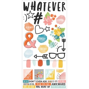 Simple Stories whatever Cardstock Stickers 6"X12"