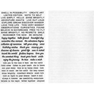 Tim Holtz Idealogy Remnant Rubs Rub-Ons - Tiny Text